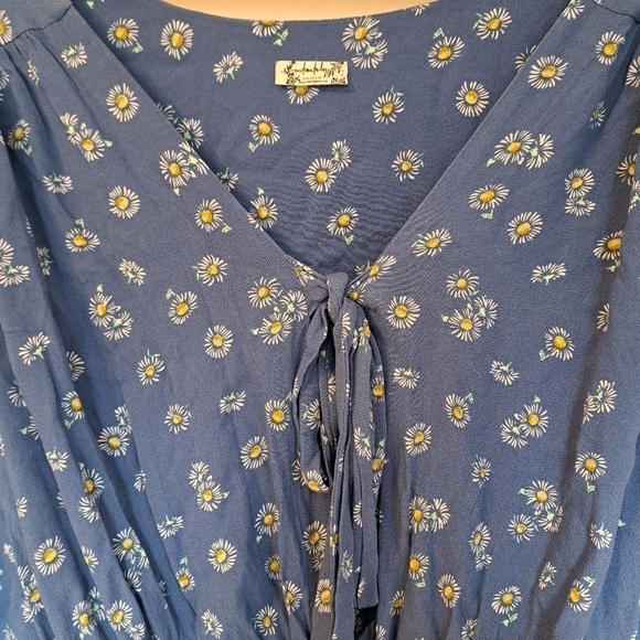 Free People Tops Free People Forties Feel Bell-Sleeve Bodysuit Small - Picture 4 of 8